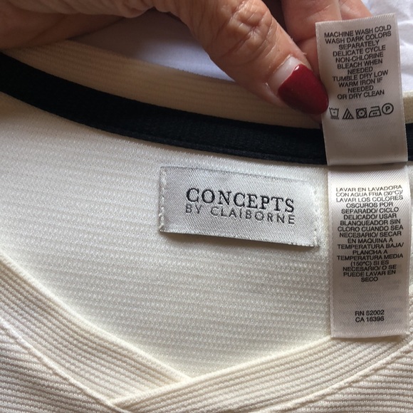 Concepts by Claiborne Cream Leisure Shirt - Picture 5 of 8